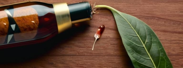 Close-up of tobacco leaves, alcohol, damaged blood vessels, and PDE5 inhibitor pills