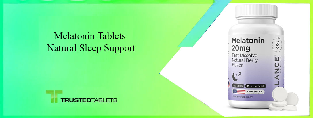 Melatonin Tablets Natural Sleep Support